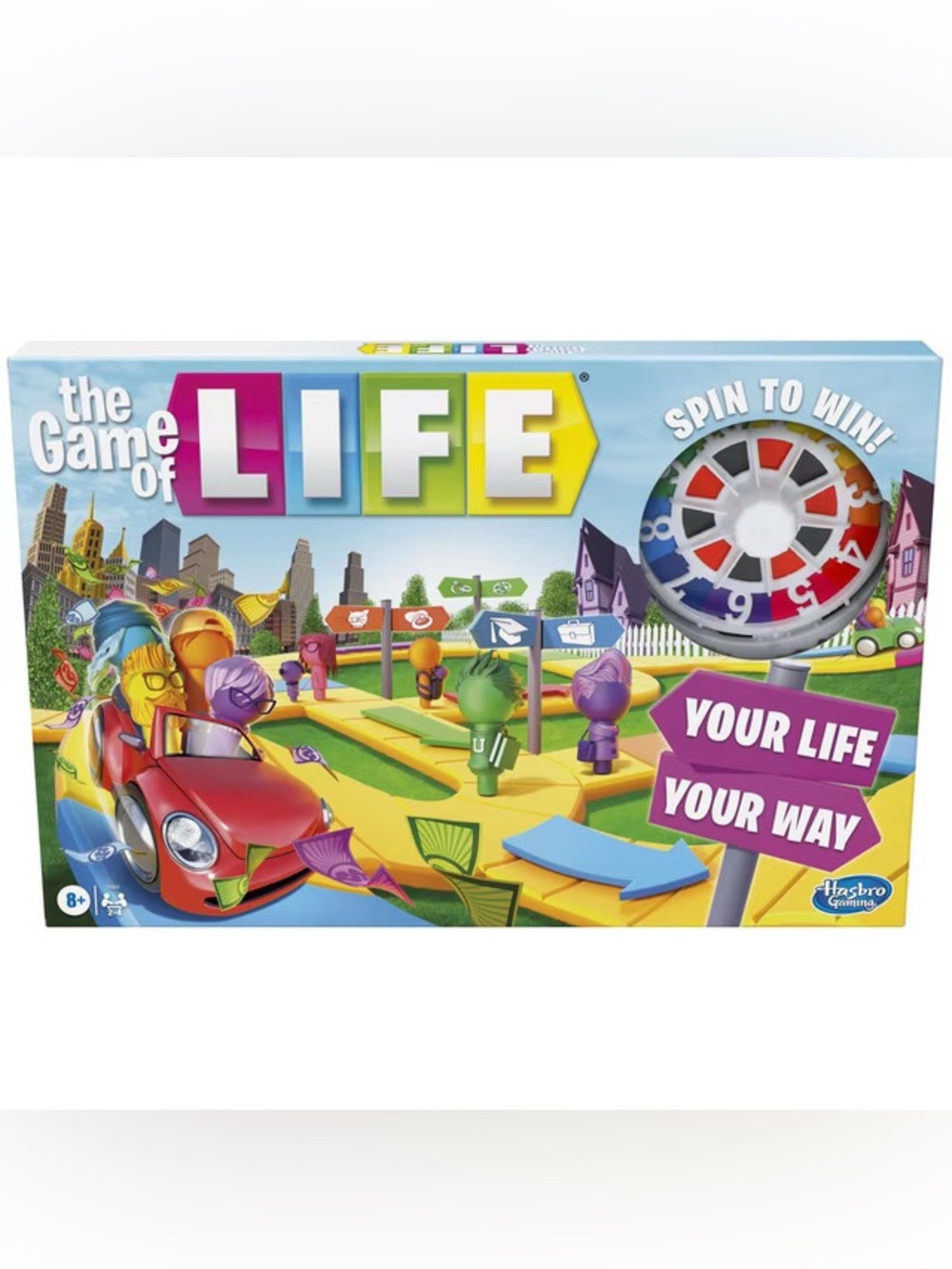 NEW HASBRO The Game of Life Family Board Game 2-4 Players Ages 8+ Game Night